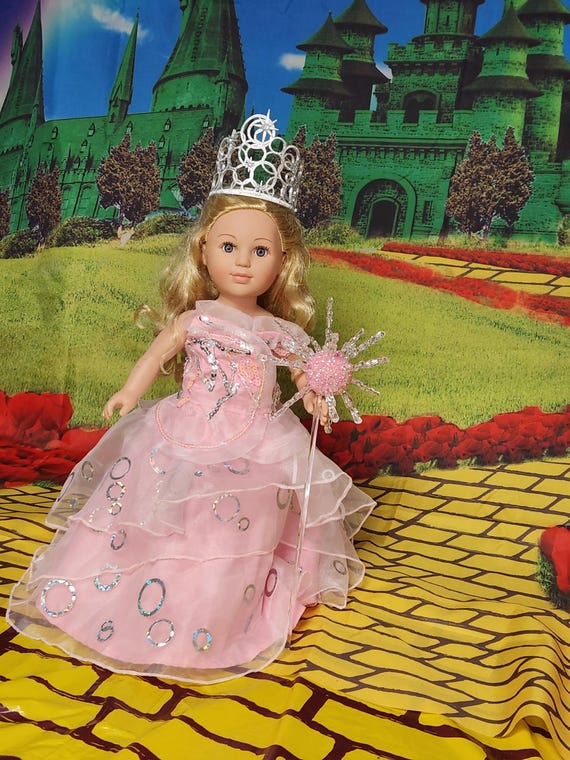 glinda pink dress doll Mattel Wicked Glinda Fashion Doll 11in Pink Dress Original New in Box Movie Doll