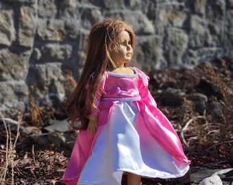 Pink Ariel gown 18" Doll dress