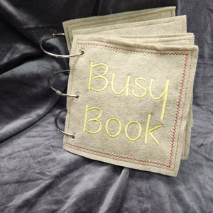Felt activity quiet book
