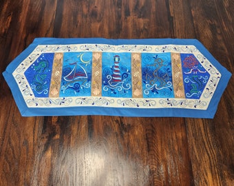Table Runner Nautical Embroidered