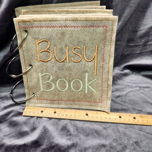 Felt activity Quiet Learning Book