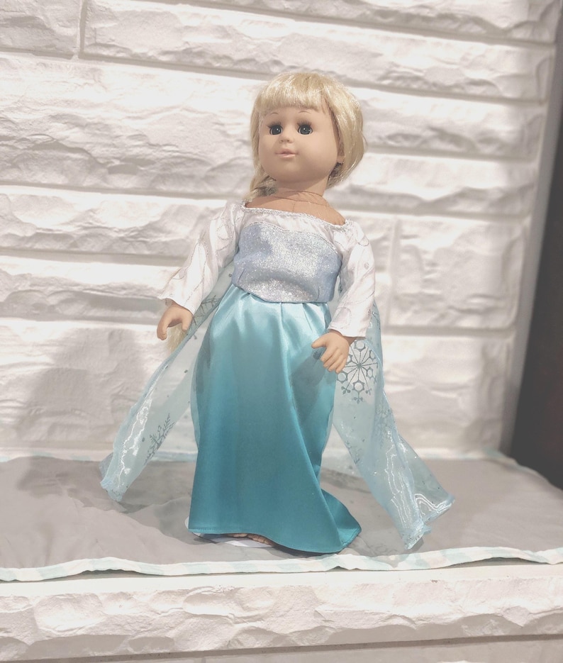 Winter Ice Queen, like Elsa 18" Doll dress Bild 1