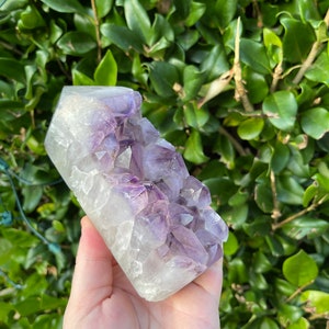 Beautiful 6” Chunky Amethyst Cluster Tower 1.78lbs (Brazil)