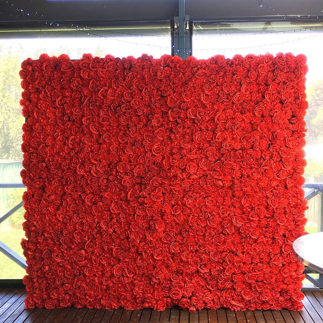 Rose Wall Backdrop Wedding Backdrop Flower Wall Decor Etsy