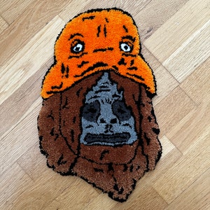 Sassy the Sasquatch Handmade Tufted Rug