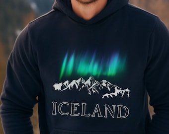 Iceland Aurora Sweatshirt| Icelandic Northern Lights| Iceland Travel Shirt| Unisex Iceland Souvenir| Iceland Pullover Hoodie| Aurora Lover