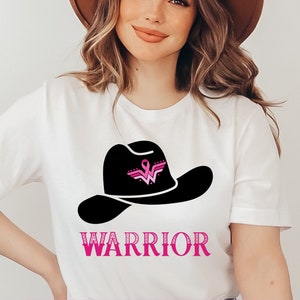 Western Warrior Breast Cancer Support Shirt| BreastCancer Believe Cowgirl Shirt | Breast Cancer Hope Tee| BreastCancer Awareness