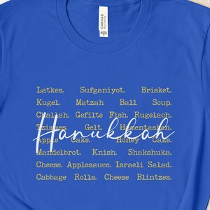 Funny Hanukkah Shirt| Jewish Holiday Tshirts | Family Chanukah T| Jewish Foods Shirt| Hanukkah Gifts for Women| Ugly Hanukkah Sweater