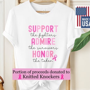 BreastCancer Support Shirt | Breast Cancer Donation| Breast Cancer Warrior Tee| BreastCancer Awareness| Cancer Fallen T-Shirt