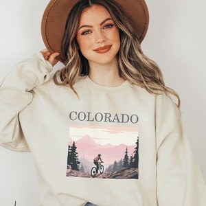 Colorado Biking Sweatshirt| Colorado Kids Cycle Shirt| CO State Pride| CO Mountain Bike| Mountain Hoodie| Colorado Lover Travel Souvenir