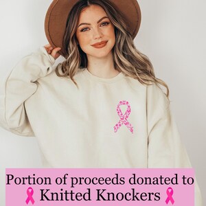 BreastCancer Awareness Pink Ribbon SweatShirt | Breast Cancer Donation| Breast Cancer Warrior Shirt| BreastCancer Survivor| Cancer Gift