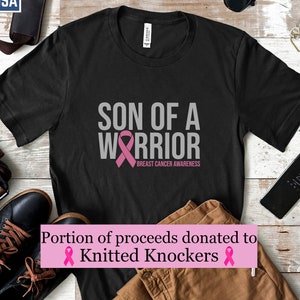 Breast Cancer Son of Warrior Shirt | Breast Cancer Donation| Breast Cancer Ribbon Tee| BreastCancer Awareness| Cancer Support T-Shirt