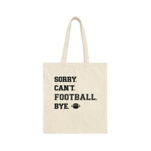 Football Mom Tote Bag| Football Tailgate Tote| Football Mom Gift| Football Lover Canvas Tote Bag| Football Party Bag| Reusable Gift Bag