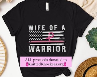 BreastCancer Wife of a Warrior Shirt | Breast Cancer Donation| Breast Cancer Ribbon Tee| BreastCancer Awareness| Cancer Support T-Shirt