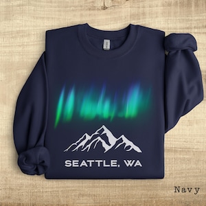 Aurora Borealis Custom Place Shirt Northern Lights May 10 2024 Aurora Your Text Sweatshirt Personalized Night Sky Tee Aurora Borealis Hoodie
