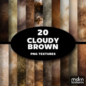 Cloudy Brown Textures | Digital Paper for Backgrounds, Backdrops, Overlays, Photography Editing, Graphic Design, Wallpaper, Package, Paint