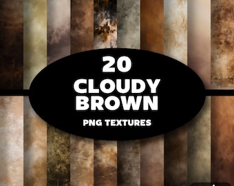 Cloudy Brown Textures | Digital Paper for Backgrounds, Backdrops, Overlays, Photography Editing, Graphic Design, Wallpaper, Package, Paint