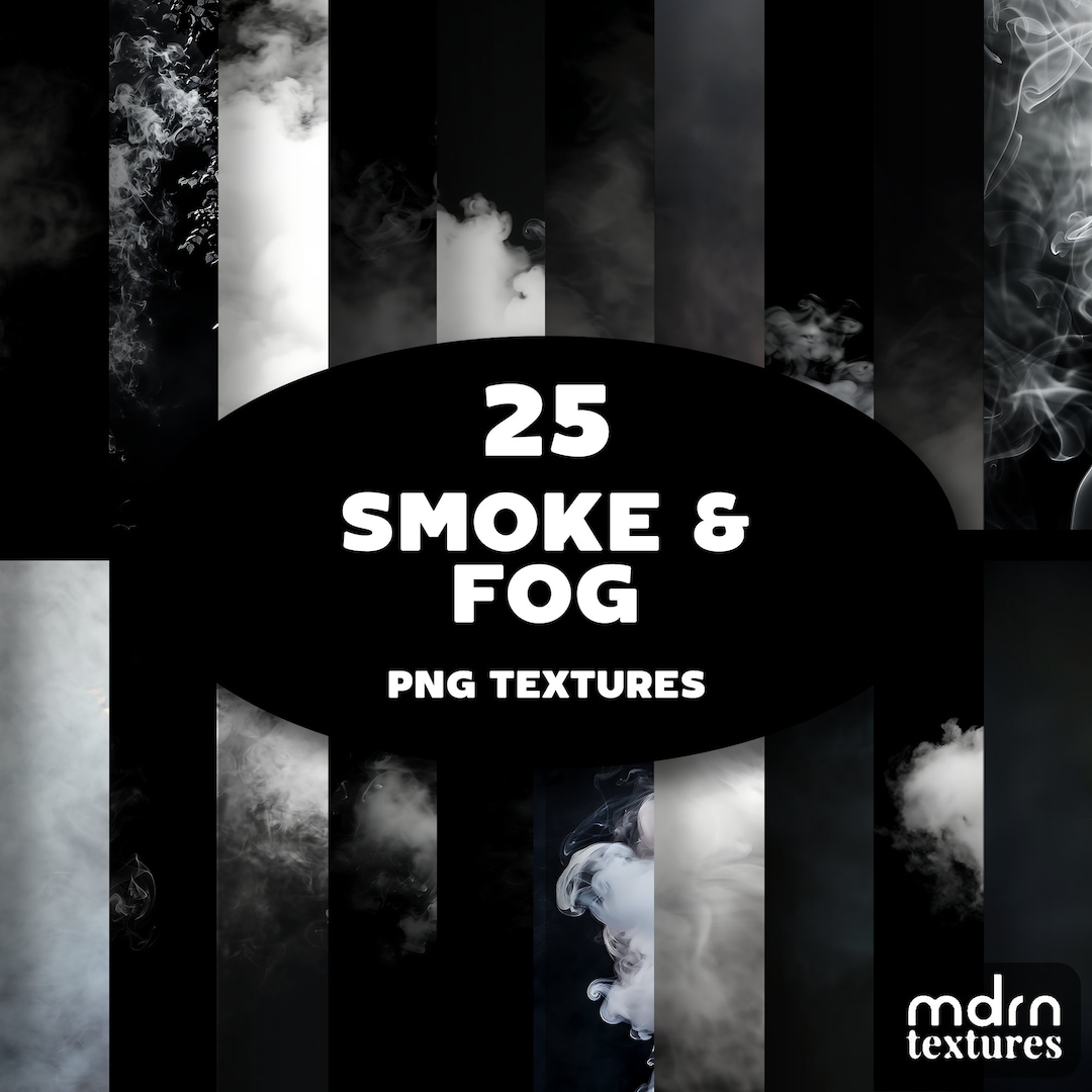 Smoke + Fog Textures | Digital Paper for Backgrounds, Overlays, Photo ...