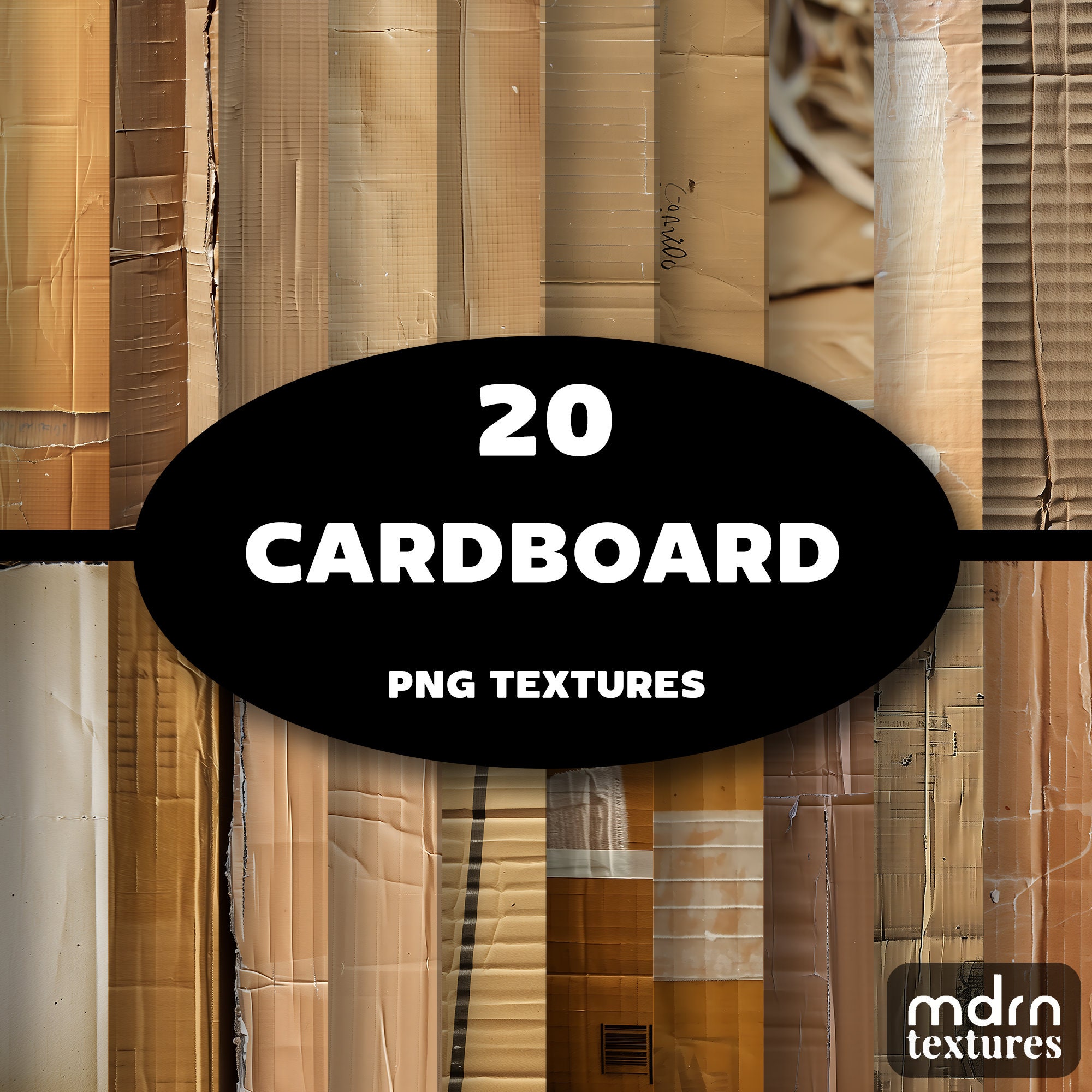 Cardboard Textures | Digital Paper for Backgrounds, Overlays, Photo Editing & Graphic Design, Digital Paper, Package, Procreate, Art