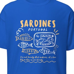 Sardine Tinned Fish Shirt: La Dolce Vita Italy Style Cotton Tee