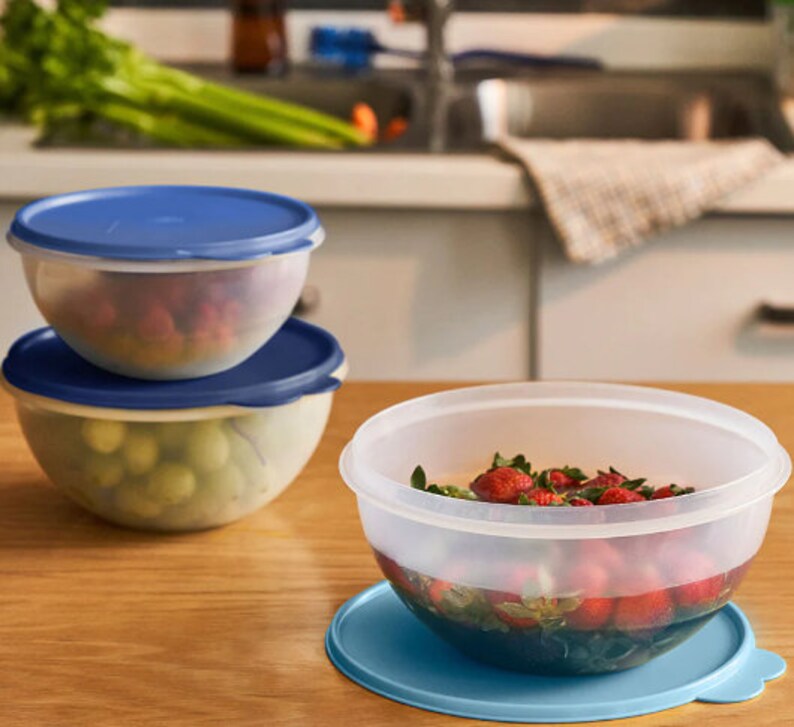 Tupperware Best Selling Wonderlier Bowl 3pc Set Etsy