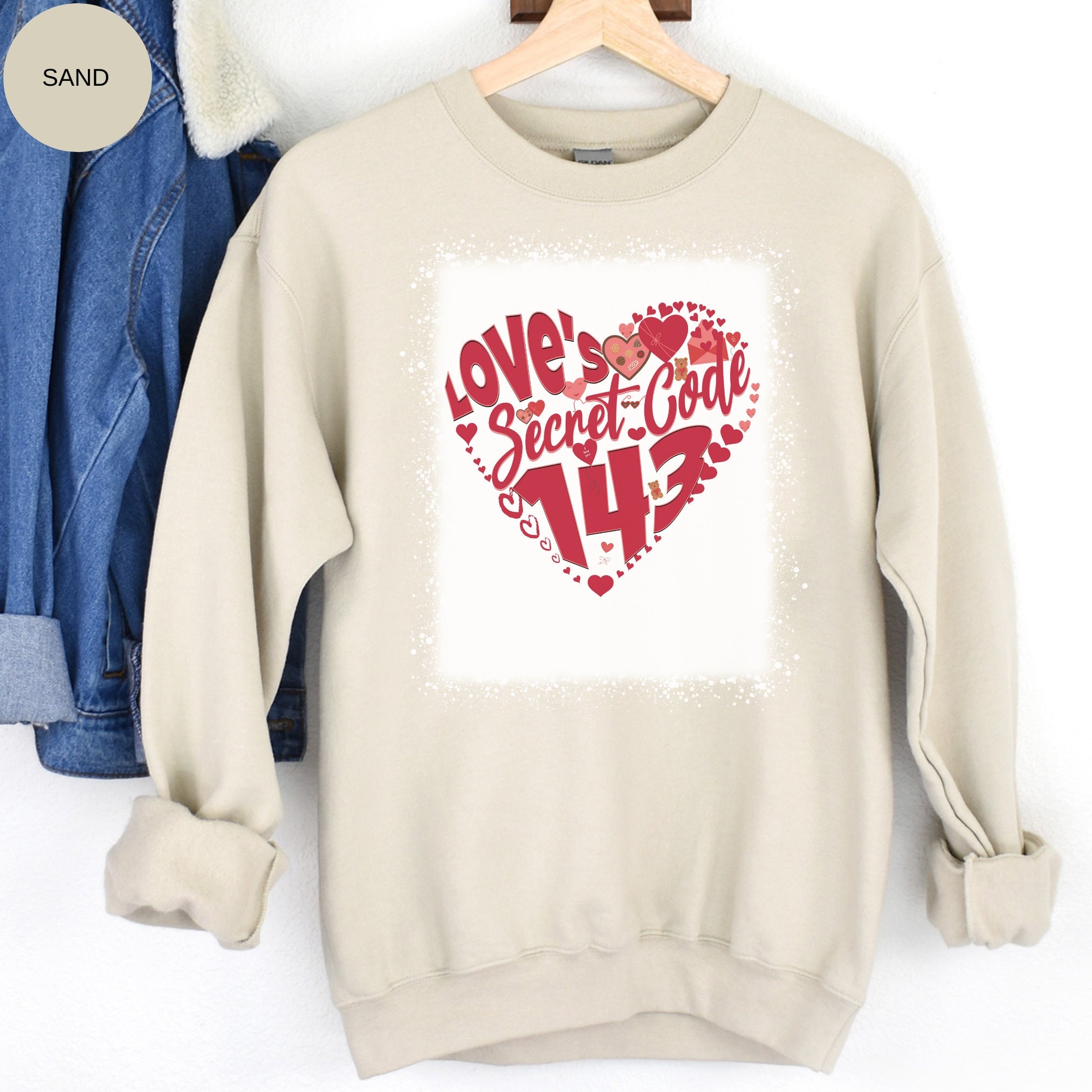 143 Valentines Day Shirt, I Love You T-shirt, 143 Sweatshirt for ...