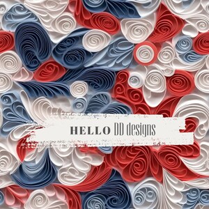Paper Flowers Seamless File, Digital Seamless Pattern, Digital Paper, Sublimation, 3D Seamless Pattern, Cake Topper Tumbler Wrap PNG JPG PDF