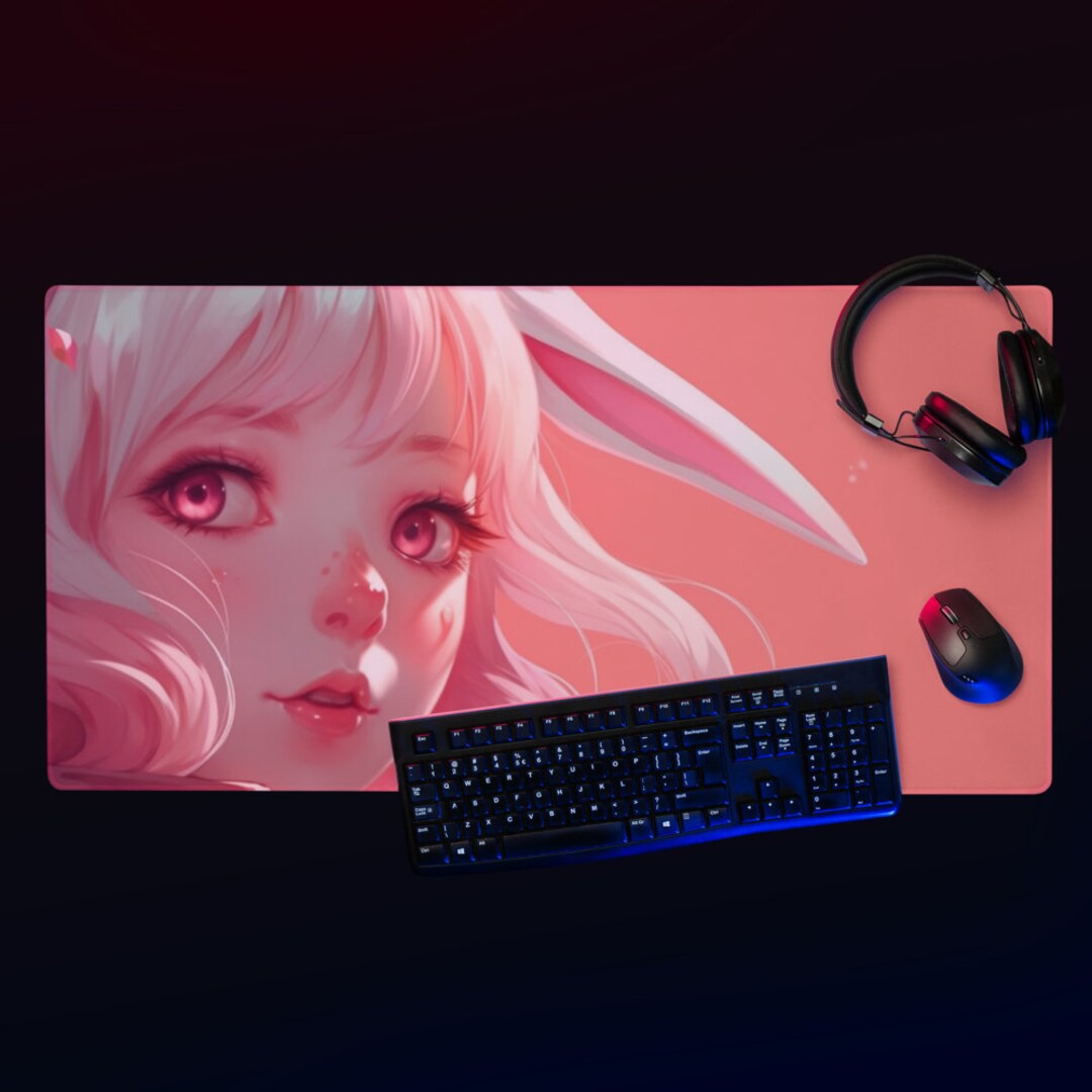 Bunny Anime Girl Mouse Pad Big Gaming XXL Mouse Pad Desk Mat Mouse Pad