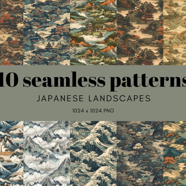 Japanese Landscape - Etsy