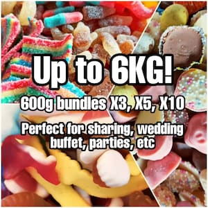 PICK N MIX, BUNDLE - 600g X3, X5, or X10 - Up to 6KG - Gift, Wedding, Party