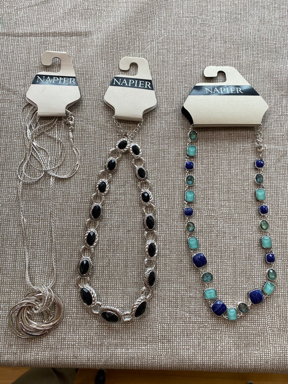 Lot of 3 NWT Napier 16 inch Necklaces NEW