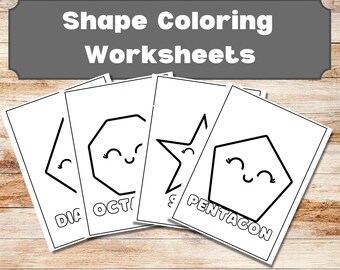 Preschool Worksheets, Learning Shapes, Coloring Printables, Kids Activities, Teacher Resources, Early Education Activity, Toddler Coloring