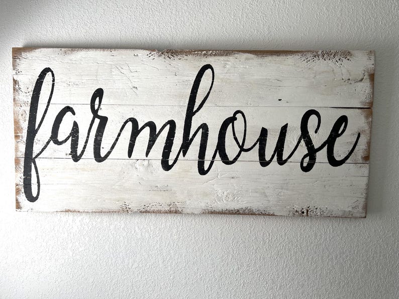 Wooden Vintage Farmhouse Sign - Etsy