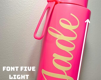 Custom Vinyl Name Labels | Personalised Decals for Lunchboxes, Drink Bottles & More