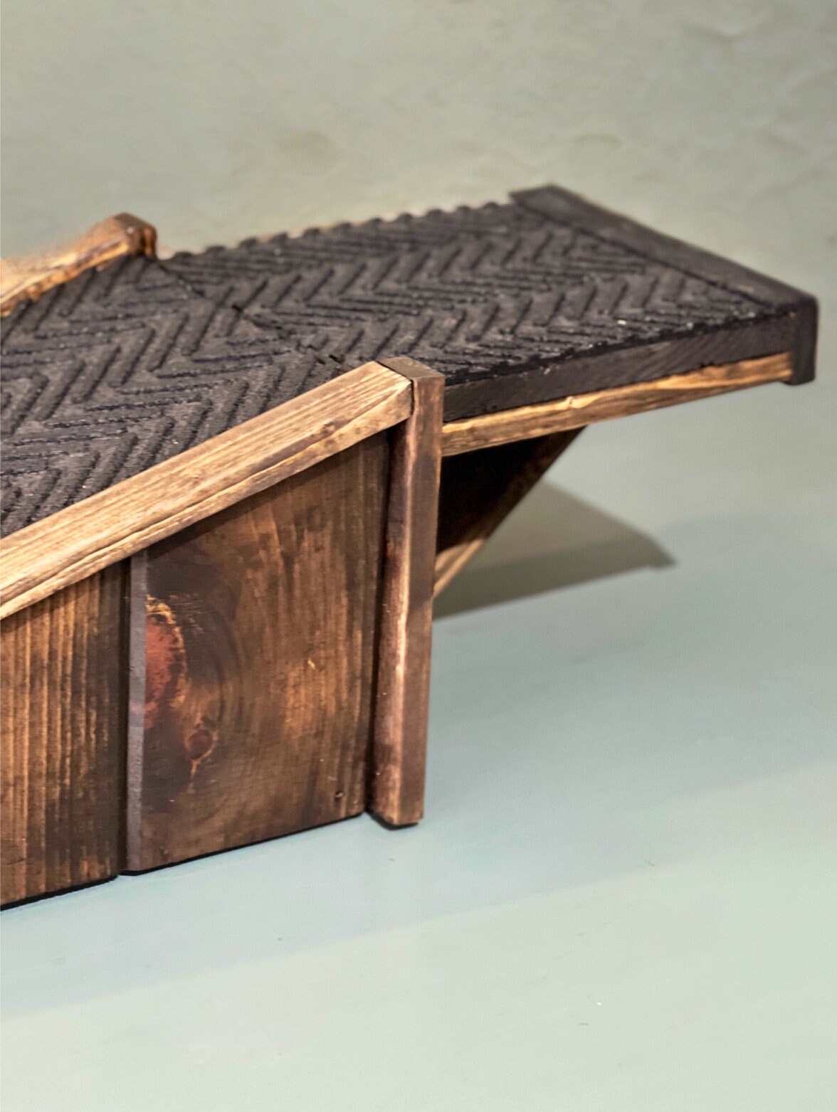 Custom Sized Pet Ramp With Platform Doggie Door Ramp Outdoor Etsy