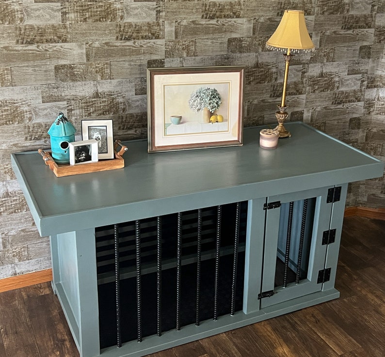 Wooden Dog Crate Furniture Large Wooden Dog Kennel Etsy