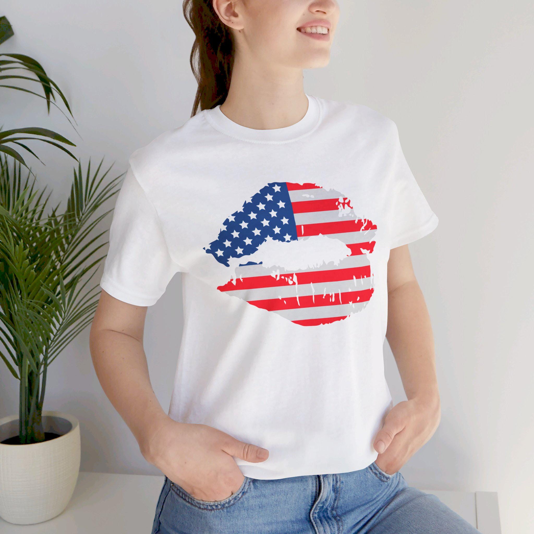 Lips Flag Boxy Tee main image 0