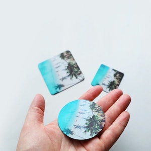 Custom 3&quot; Round Fridge Photo Magnets, Personalized, High Quality