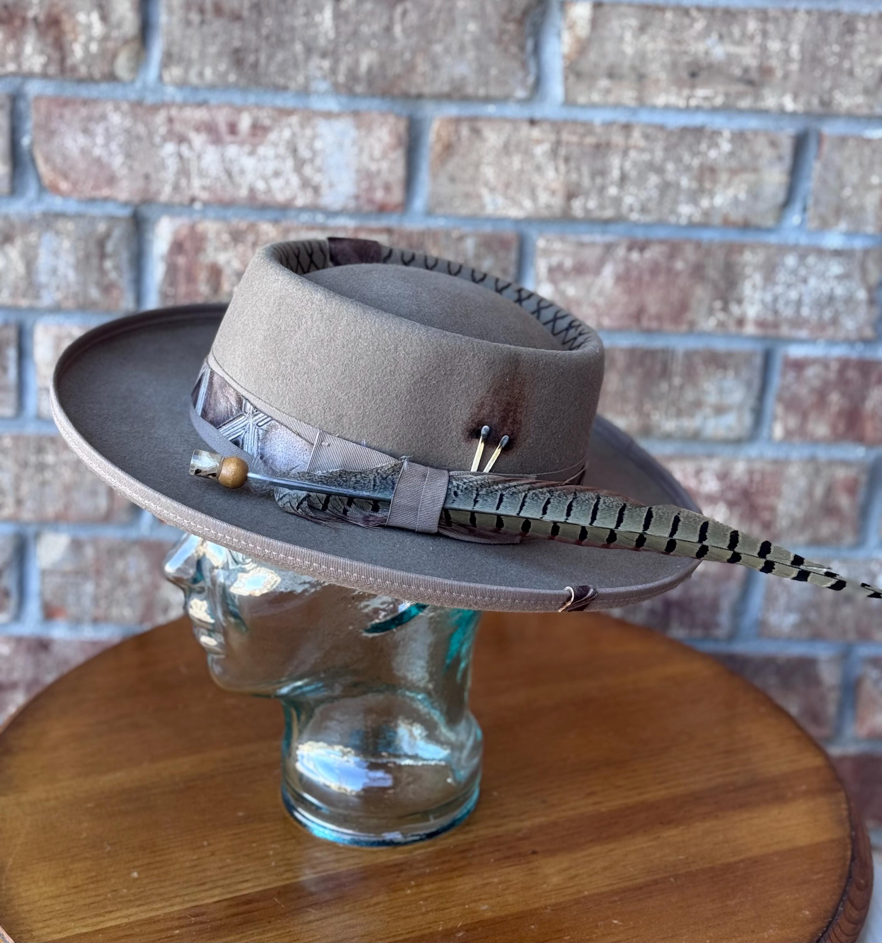 Pork Pie Boater Hat - Etsy display picture 1