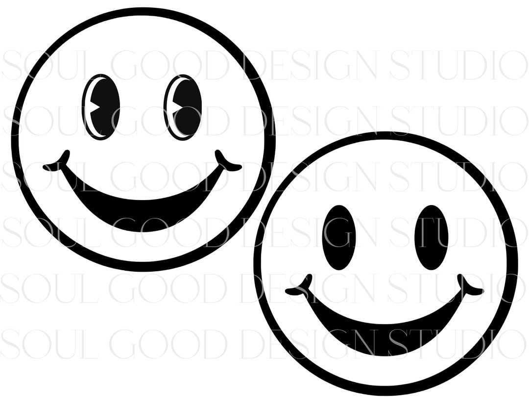 Smiley Face Raster Smiley Face Digital Download SVG PNG JPG - Etsy UK