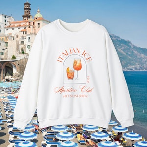 ITALIAN ICE Bachelorette Sweatshirt // Aperol Spritz Bachelorette // Italian Wedding Crewneck // Bridesmaids Crewneck