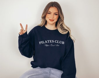 PILATES CLUB NYC Crewneck // Sporty & Luxe Sweatshirt // Vintage Pullover //Y2K Aesthetic Sweatshirt // Upper East Side Crewneck