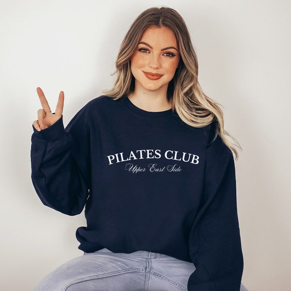 PILATES CLUB NYC Crewneck // Sporty & Luxe Sweatshirt // Vintage Pullover //Y2K Aesthetic Sweatshirt // Upper East Side Crewneck