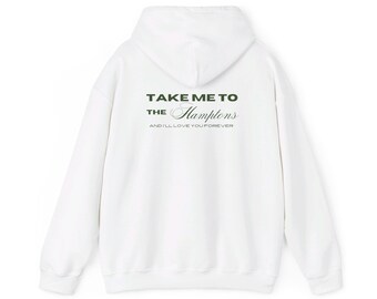 TAKE ME TO hoodie // Custom Location Hoodie // y2k hoodie // Preppy hoodie // Trendy sweatshirt // y2k clothing // Hamptons sweatshirt