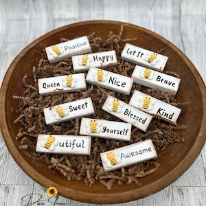 Bee Words, Bee Tiered Tray Decor, Cute Bee, Summer Decor, Bowl Filler, Farmhouse Decor, Spring Decor, Tiered Tray, Shelf Sitter, Bee Decor
