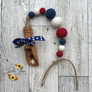 Americana Canister Scoop, 4th of July, Americana, Flag, Red  White and Blue, Scoop, Tiered Tray Decor, Summer Decor, Patriotic, Kitchen