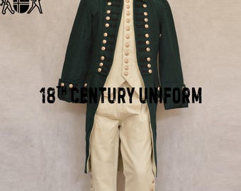 ナポレオン軍用ウールコート：18世紀再現制服 - Etsy 日本