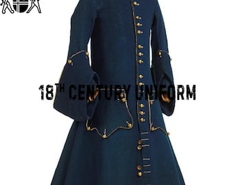 黒ウールの南北戦争用フロックコート：1860年代のミリタリージャケット