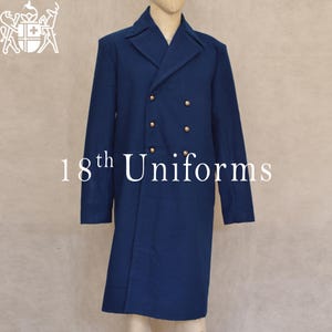 Victorian Frock Coat, Gentleman Frock Coat, 18th Century Frock Coat, David Moore Frock Coat, Colonel Frock Coat, Men Blue Wool Jacket