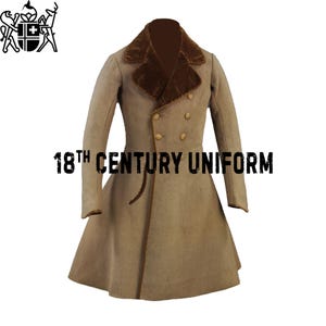 New 1830 Waist Frock Coat, 1816 Double Breasted Frock coat, 18th Century Military Victorian Frock Coat Skin Wool Men Fashion Frock Coat